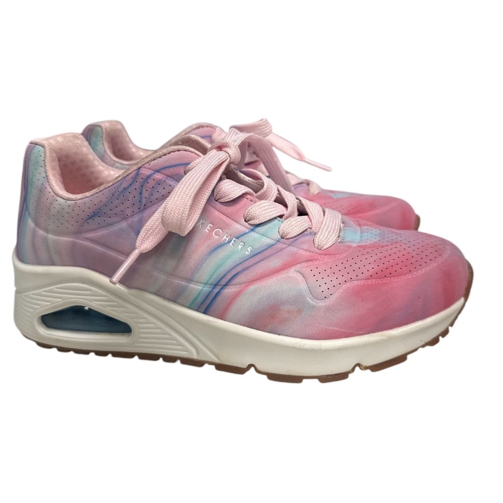 Skechers Pink and Blue Pastel Color Girls Sneakers Size 3